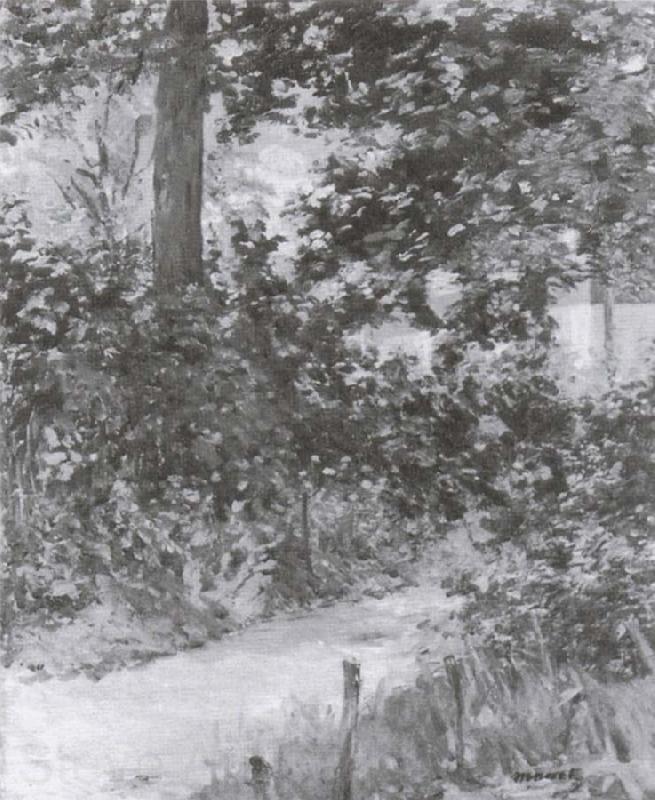 Edouard Manet Garden Lane in Reuil France oil painting art